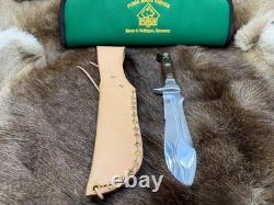 1967 Puma 6399 White Hunter With Jacaranda Handles With Green Puma Pouch Mint