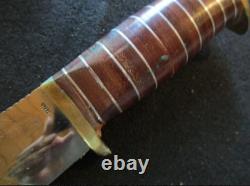 1968 Gil Hibben Design Tak Fukuta Made Japan Elmer Keith Skinner Hunting Knife