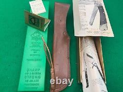 1969 PUMA SCARACE WHITE HUNTER 54YRS OLD rare KNIFE, SHEATH, BOX & papers