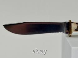 1977 Puma 6397 Hunter's Pal Knife Stag Handles & Leather Sheath Pouch Mint