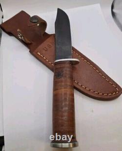 1986 (j) Western Usn Seabee L71 Knife, With Sheath