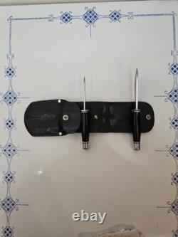 1988/89 Buck Fixed Blade Knife Set 117 With 116 CAPER+103 SKINNER / SHEATH Vintage