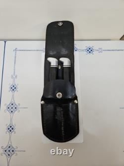 1988/89 Buck Fixed Blade Knife Set 117 With 116 CAPER+103 SKINNER / SHEATH Vintage