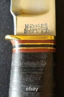 19Teens -1920 Vintage Marbles MSA Co. CANOE Bowie Knife The Real Deal Minty