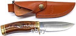 2004 Buck 192 vanguard knife Signed Chuck Buck 08 191 Leather Sheath Nice Knife