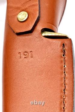 2004 Buck 192 vanguard knife Signed Chuck Buck 08 191 Leather Sheath Nice Knife
