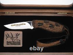 2005 Browning Seki Japan RMEF Elk Banquet LE Horsehair Fixed Blade Hunting Knife