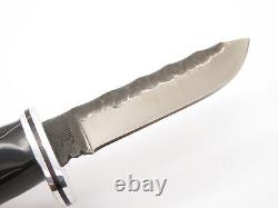 2012 Buck 116 Caper Custom Buffalo Horn Elk Inlay Fixed Blade Hunting Knife
