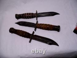 (3)jet Pilot Survival Knives-ontario-2/80, 2-80, 9-88 Wholesale Priced Lot