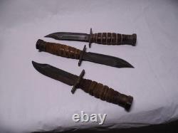 (3)jet Pilot Survival Knives-ontario-2/80, 2-80, 9-88 Wholesale Priced Lot