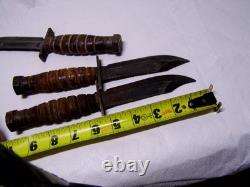 (3)jet Pilot Survival Knives-ontario-2/80, 2-80, 9-88 Wholesale Priced Lot