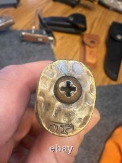 498 Schrade 49er Goldrush Vintage Fixed Blade Hunting Knife No Tang Stamp USA