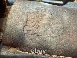 498 Schrade 49er Goldrush Vintage Fixed Blade Hunting Knife No Tang Stamp USA