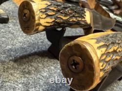 498 Schrade 49er Goldrush Vintage Fixed Blade Hunting Knife No Tang Stamp USA