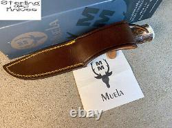 8-5/8 Overall Muela Of Spain Stainless Steel Braco Stag Handle Hunting Knife