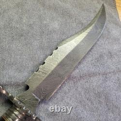 A. Shaw Hunting knife withCustom leather sheath