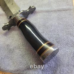 A. Shaw Hunting knife withCustom leather sheath