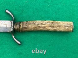 A. W. Wadsworth & Son Vintage Stag Dagger Bowie Fighter1905-36 Knife & Sheath