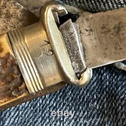 A. Wingen Jr. Solingen Germany Rare Shotgun Knife With Lockback Blade, 12-16 Gag