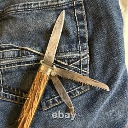A. Wingen Jr. Solingen Germany Rare Shotgun Knife With Lockback Blade, 12-16 Gag