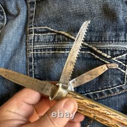 A. Wingen Jr. Solingen Germany Rare Shotgun Knife With Lockback Blade, 12-16 Gag