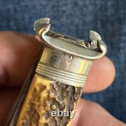 A. Wingen Jr. Solingen Germany Rare Shotgun Knife With Lockback Blade, 12-16 Gag