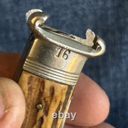 A. Wingen Jr. Solingen Germany Rare Shotgun Knife With Lockback Blade, 12-16 Gag