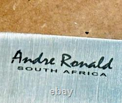 ANDRE RONALD South Africa Custom Made 15 Harpoon BOWIE KNIFE Fixed Blade KNIVES