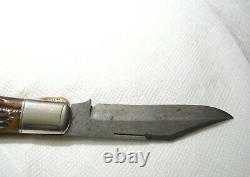ANTIQUE 12829 CATTARAUGUS KING of the WOODS Patented July 3 1906 FOLDING KNIFE