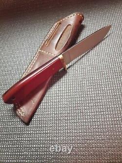 Abel CUSTOM Hand Made High Quality Fixed Blade Knife And Leather Sheath