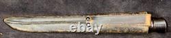 Abercrombir & Fitch Thistel Top Antique Hunting Knife with Sheath JM76