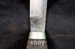 Abercrombir & Fitch Thistel Top Antique Hunting Knife with Sheath JM76