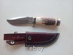 Adam Shaw, S. Africa, Awesome Stag Hunter Knife. 8.5'' with4.5'' Blade. Beautiful