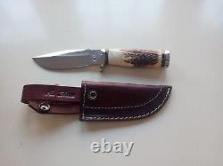 Adam Shaw, S. Africa, Awesome Stag Hunter Knife. 8.5'' with4.5'' Blade. Beautiful