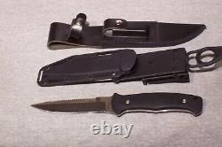 Al Mar S30v Sawback Knife With 2 Sheaths Made In The USA Used Excellent Conditon