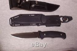 Al Mar S30v Sawback Knife With 2 Sheaths Made In The USA Used Excellent Conditon