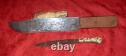 Antique 1800s HUDSON BAY Bowie Knife-Gutta Percha Handle-Rare Fur Trade Knife