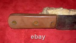 Antique 1800s HUDSON BAY Bowie Knife-Gutta Percha Handle-Rare Fur Trade Knife