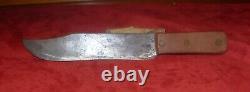 Antique 1800s HUDSON BAY Bowie Knife-Gutta Percha Handle-Rare Fur Trade Knife