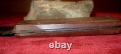 Antique 1800s HUDSON BAY Bowie Knife-Gutta Percha Handle-Rare Fur Trade Knife