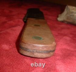 Antique 1800s HUDSON BAY Bowie Knife-Gutta Percha Handle-Rare Fur Trade Knife