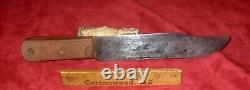 Antique 1800s HUDSON BAY Bowie Knife-Gutta Percha Handle-Rare Fur Trade Knife