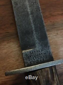 Antique 1890's Alfred Williams Ebro Sheffield England Stag Handle Knife