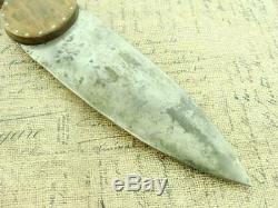 Antique Blacksmith Forged Fighting Trade Beavertail Dagger Knife Hunting Knives