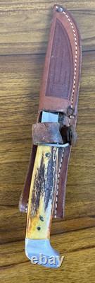 Antique CASE -1930- Blade Hunting Knife -Horn Handle