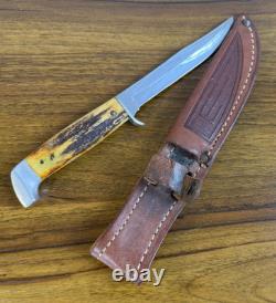 Antique CASE -1930- Blade Hunting Knife -Horn Handle