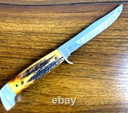 Antique CASE -1930- Blade Hunting Knife -Horn Handle