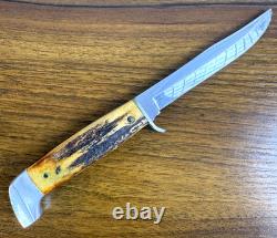 Antique CASE -1930- Blade Hunting Knife -Horn Handle