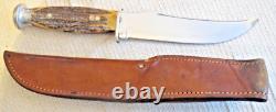 Antique CASE XX 1940-1964 Serif Stamp Stag Hunting Knife #523-6 Light Use