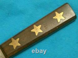 Antique Foster Bros Gold Star Butchers Mountain Man Trader Hunting Knife Vintage